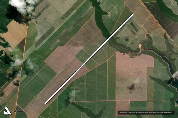 Imagem de satélite de Fazenda Imburí ? Gleba 08 - Parte 1 em Coruripe - AL