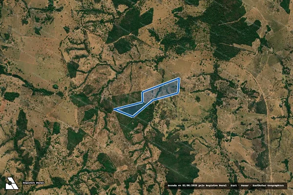 Imagem de satélite de Lote 22 do Loteamento de Mamoneiras - PARCELA 02 em Fazenda Nova - GO