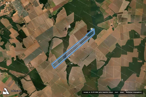 Imagem de satélite de Fazenda Santa Monica - Remanescente em Tapurah - MT
