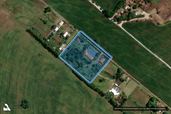 Imagem de satélite de Lote de terras n° 27-A/28-3 - Lote n° 27-A/28-3 em Maringá - PR