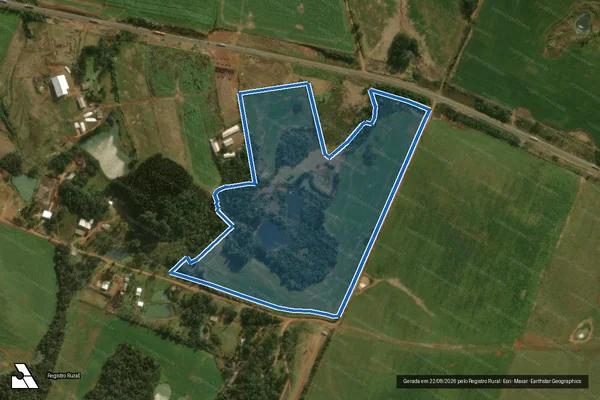 Imagem de satélite de Lote Rural 22 / GL 04 - PARCELA 2 em Dionísio Cerqueira - SC