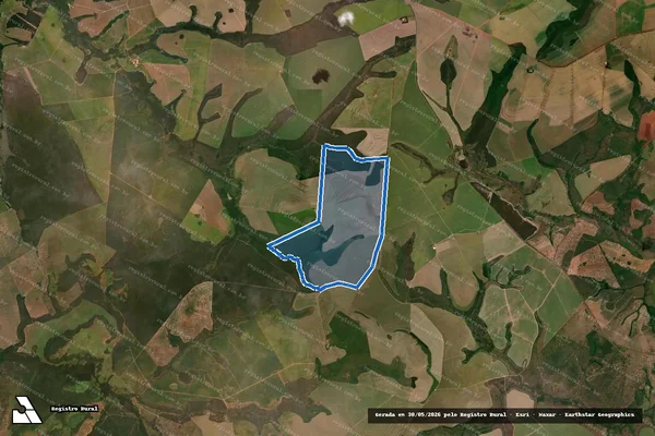 Imagem de satélite de Fazenda Alegria - Mat. 6.251 ? Parte A em Alto Garças - MT