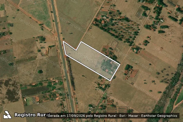 Imagem de satélite de Loteamento Complexo Hortifrutigranjeiro de Pereira Barreto - LOTE A11 em Pereira Barreto - SP