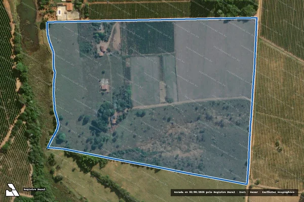 Imagem de satélite de FAZENDA MENDONÇA OU VITORES - Parcela 1 em Carmo do Rio Claro - MG