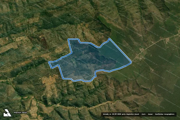Imagem de satélite de FAZENDA JM - 001 em Wanderley - BA