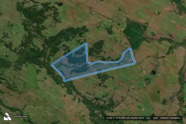 Imagem de satélite de Odorico - Campo - Parcela 1 em Bossoroca - RS