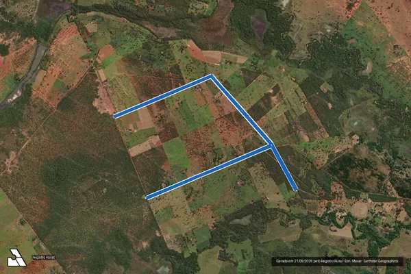Imagem de satélite de ESTRADA VICINAL DO PA CURRAL DO FOGO - ESTRADA VICINAL ? PARTE 5 em Unaí - MG