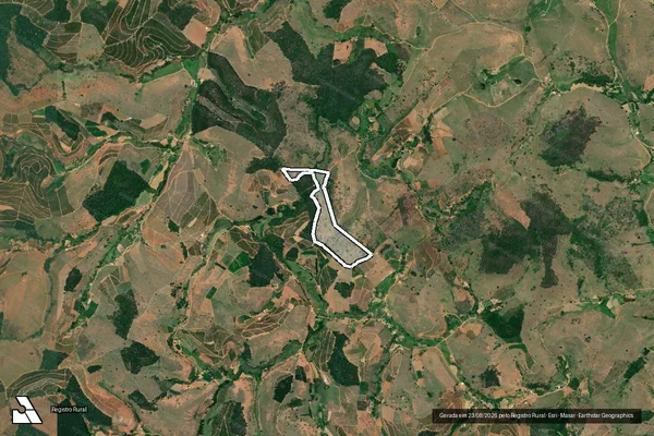 Imagem de satélite de CÓRREGO SÃO SILVESTRE - Parcela 1 em Inhapim - MG