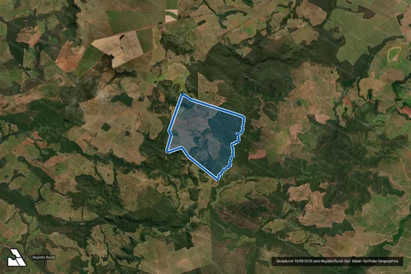 Imagem de satélite de Fazenda Olho D Água - Parte 1 em Costa Rica - MS