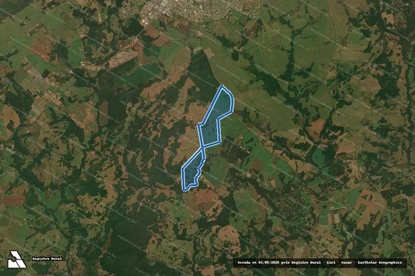 Imagem de satélite de Fazenda do Quadro - Parcela 1 em Vacaria - RS