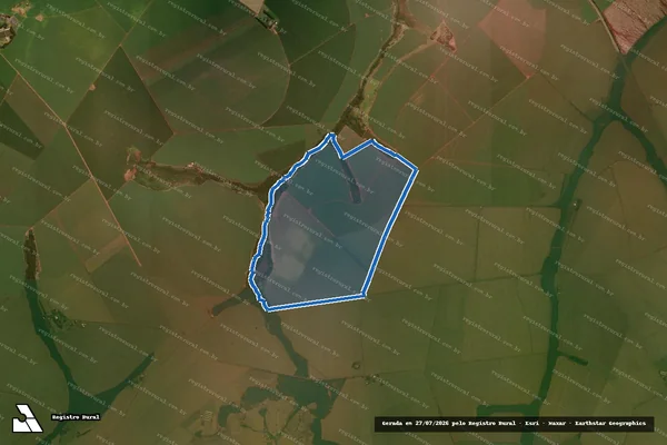 Imagem de satélite de Fazenda Homem Mau - Parcela 1 em São Gabriel do Oeste - MS