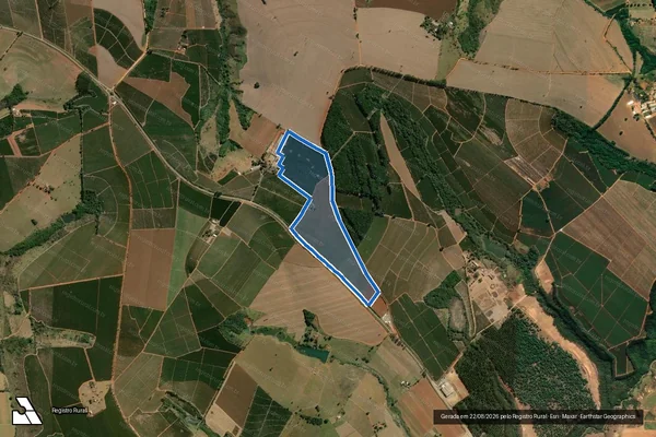 Imagem de satélite de Fazenda Motas ou Taquaril - Parte 1 em Piumhi - MG