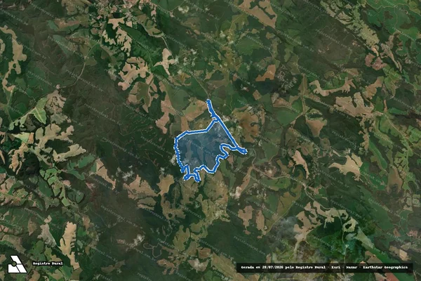Imagem de satélite de Fazenda Santana - Parte 1 em Tibagi - PR