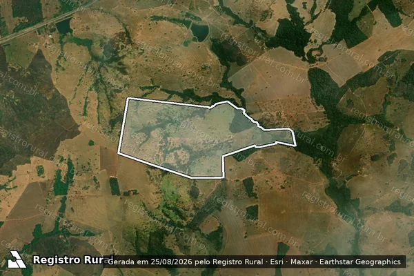 Imagem de satélite de Fazenda Magnata - 001 em Professor Jamil - GO