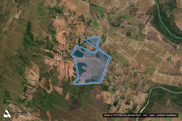 Imagem de satélite de FAZENDA  CANA BRAVA - FAZENDA  CANA BRAVA em Nova Roma - GO