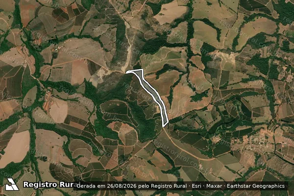 Imagem de satélite de FAZENDA PALMITAL II - FAZENDA PALMITAL II G1 em Carmo da Cachoeira - MG