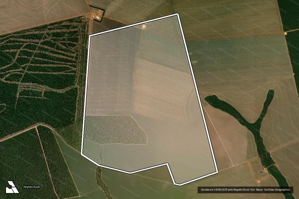 Imagem de satélite de FAZENDA MUSTANG - LOTE 03 - PARTE B - - em União do Sul - MT