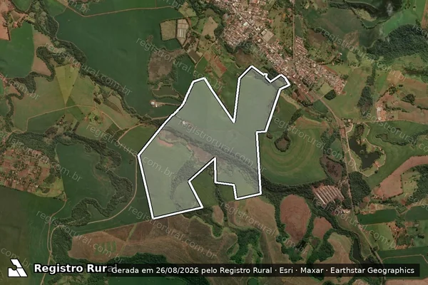 Imagem de satélite de SITIO SANTO ANTONIO - Matrícula 5446, 6475 em Congonhinhas - PR