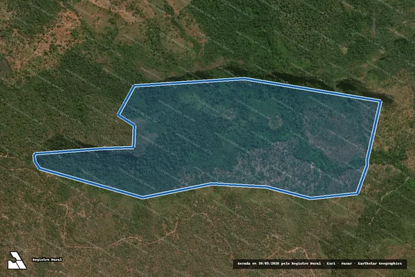 Imagem de satélite de LOTE 556 - 001 em Babaçulândia - TO