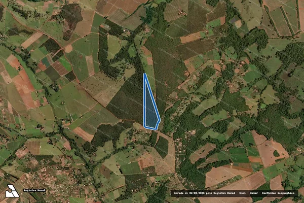 Imagem de satélite de FAZENDA PARAÍSO - FAZENDA PARAÍSO - GLEBA 04 em Leopoldo de Bulhões - GO