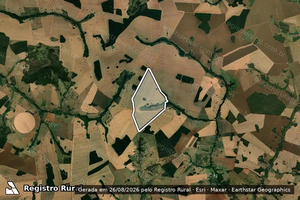 Imagem de satélite de Fazenda Camarão, ld Brejão, Gleba Joaquim Soares - Parte 1 em Palmeiras de Goiás - GO