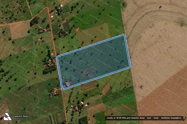 Imagem de satélite de Projeto de Assentamento Esperança - Lote 103 em Anaurilândia - MS