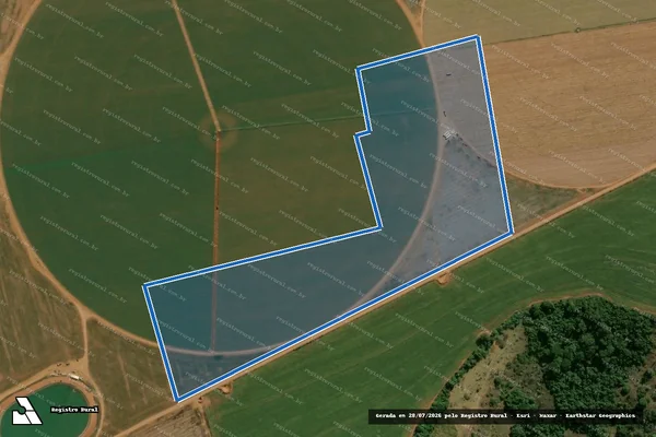 Imagem de satélite de Fazenda Recanto da Sarah - Fazenda Recanto da Sarah em Perdizes - MG