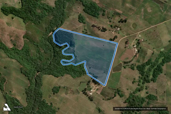 Imagem de satélite de Planta - PE Abrindo Fronteiras - Lote 26B - Lote 26B em Hulha Negra - RS