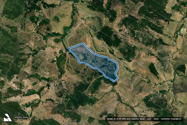 Imagem de satélite de Fazenda Sorte Grande - Parcela I em Teófilo Otoni - MG