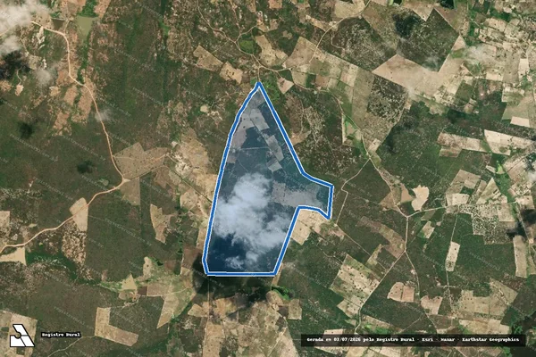 Imagem de satélite de LAGOA DO CUTUVELO - Gleba 2 em Pedra Lavrada - PB