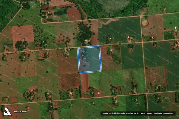 Imagem de satélite de Projeto de Assentamento Bebedouro - Lote 76 em Nova Alvorada do Sul - MS