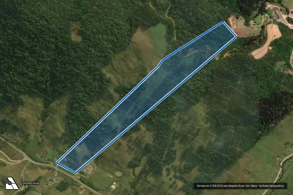Imagem de satélite de Rural - Parcela 1 em São Bonifácio - SC