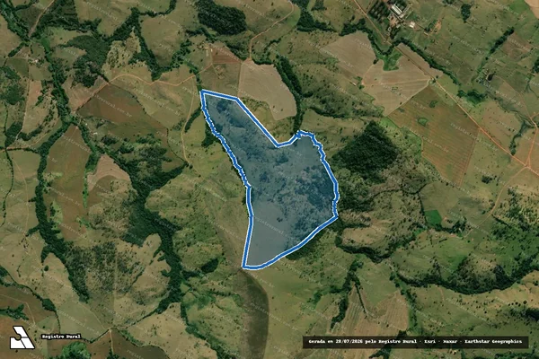 Imagem de satélite de Fazenda Jequitiba Rosa - Parcela 1 em Passos - MG