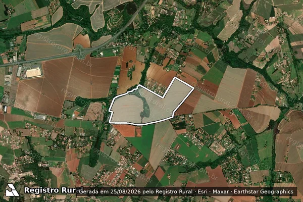 Imagem de satélite de Fazenda Santa Cruz - Parcela 1 em Limeira - SP