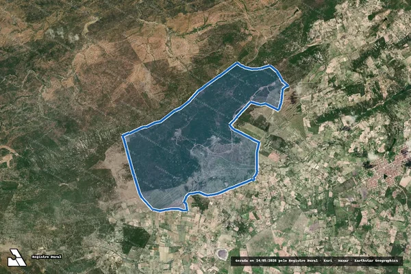 Imagem de satélite de FAZENDA TANQUE DO CAPIM - Parte 1 em Pocinhos - PB