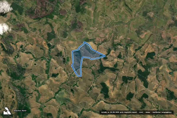 Imagem de satélite de Fazenda Tanque Dourado - Parte 1 em Ataléia - MG
