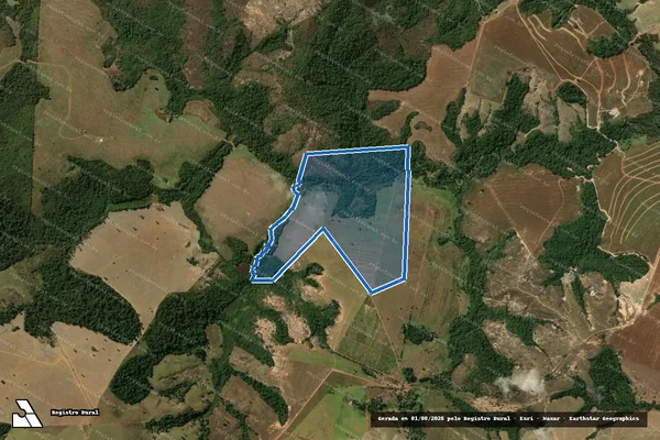 Imagem de satélite de FAZENDA SANTANA OU SANTANA DO JURUBATUBA  - 003 em Silvânia - GO