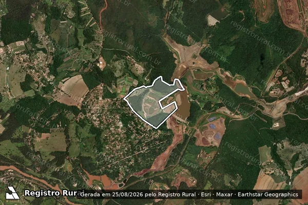 Imagem de satélite de Sanhudo - Sanhudo em Brumadinho - MG