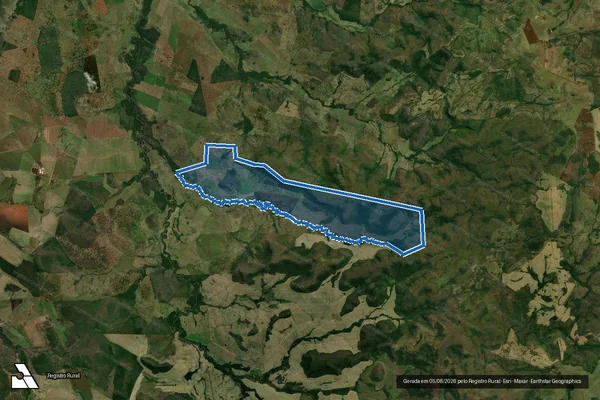 Imagem de satélite de FAZENDA COXINHO em Nioaque - MS