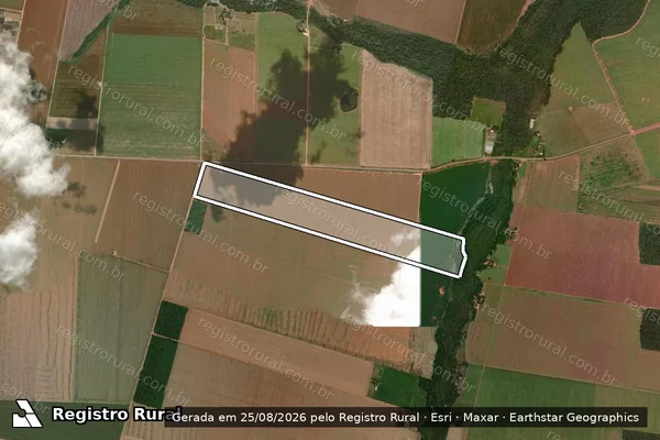 Imagem de satélite de LOTE 162 ? P.A PINGOS D AGUA - Parte 1 em Querência - MT