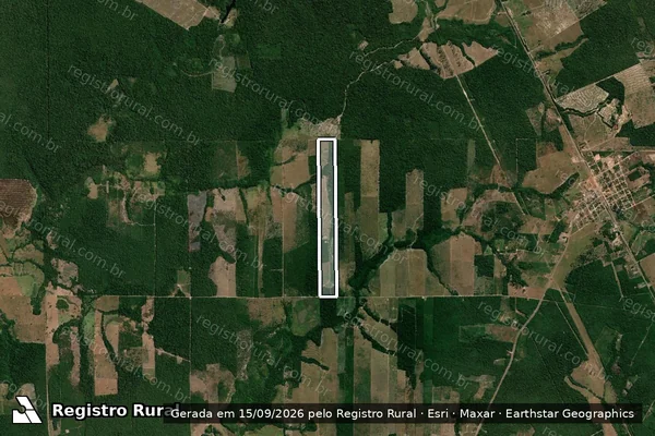 Imagem de satélite de SITIO III CORAÇÃO-PARTE DO DO LOTE 53- SETOR 07 – GLEBA CORUMBIARA / 001