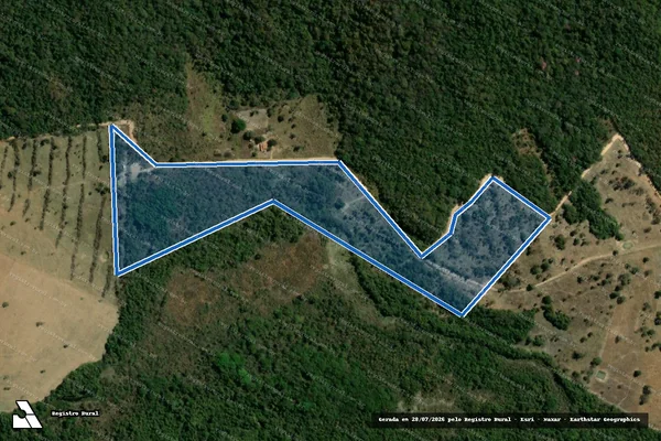 Imagem de satélite de LOTE 304 GLEBA B - PROJETO DE ASSENTAMENTO CANUDOS - LOTE 304 GLEBA B ? P.A. CANUDOS em Campestre de Goiás - GO