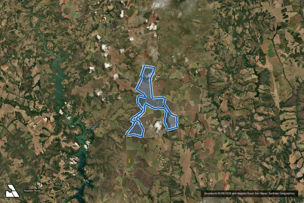 Imagem de satélite de FAZENDA ARARAS, CANDIEIRO DOS CARVALHOS, GAMELA, GAMELA DE BAIXO, GAMELA DE CIMA, ENGENHO DE SÃO SEBASTIÃO E CATALÃO MATO GRANDE em Luziânia - GO