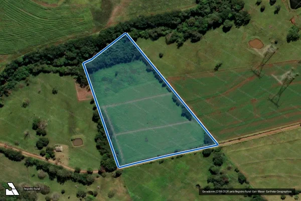 Imagem de satélite de Lote Rural nº 58-A, da Gleba 10, Imóvel Guairacá - Parte 1 em Medianeira - PR