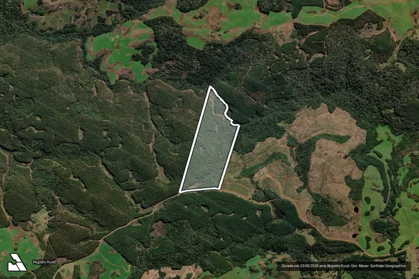 Imagem de satélite de FAZENDA SANTA CRUZ - Parte 1 em Curitibanos - SC