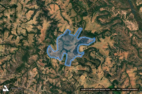 Imagem de satélite de FAZENDA COLORADO em Presidente Olegário - MG