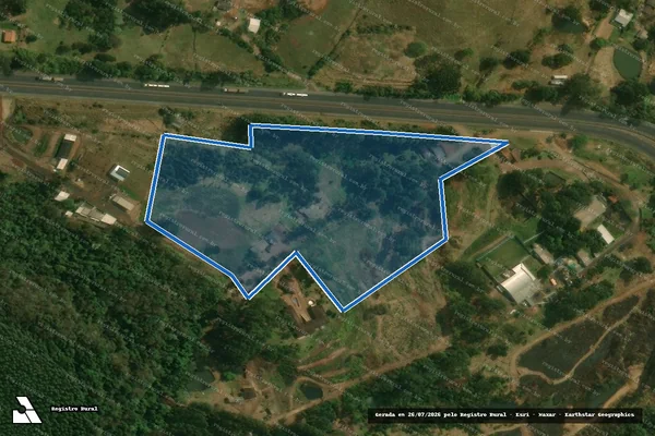 Imagem de satélite de Fazenda Monte Sinai - Gleba 1 em Mauá da Serra - PR