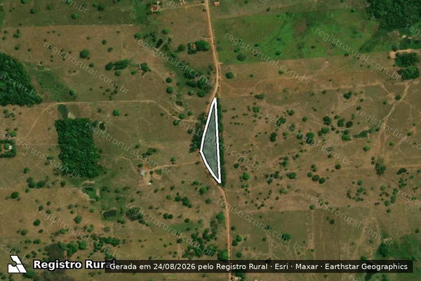 Imagem de satélite de Lote 97, Gleba 04, PA Tancredo Neves - PARTE B em Alvorada D'Oeste - RO