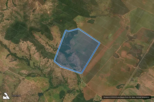Imagem de satélite de FAZENDA BARROSO - GLEBA ? B em Uruaçu - GO