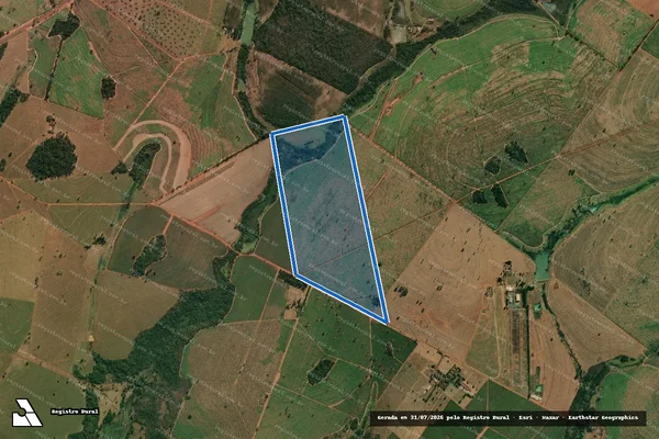 Imagem de satélite de FAZENDA PARAÍSO - Parte 1 em Riolândia - SP